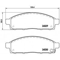 P 54 038 BREMBO Комплект гальмівних колодок дисковий гальм