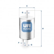 3183100 UFI Паливний фільтр