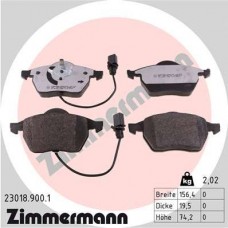 23018.900.1 ZIMMERMANN Комплект гальмівних колодок дисковий гальм