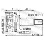0110-ZZE120A48 FEBEST Шарнирный комплект, Привідний вал