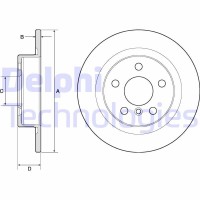 BG4812C DELPHI Гальмівний диск