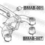 BMAB-007 FEBEST Втулка, балка моста