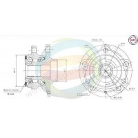 70-210064 MULTIPARTS Комплект підшипника ступиці колеса