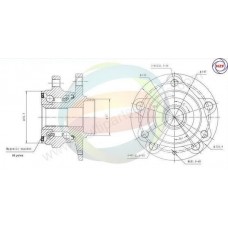 70-210064 MULTIPARTS Комплект підшипника ступиці колеса