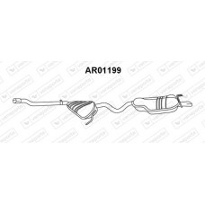 AR01199 VENEPORTE Глушник вихлопних газів кінцевий