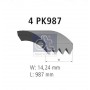 7.54818 DT Spare Parts Поліклиновий ремінь