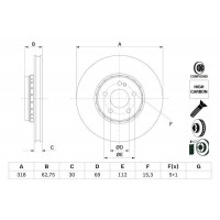 0 986 479 G34 BOSCH Гальмівний диск