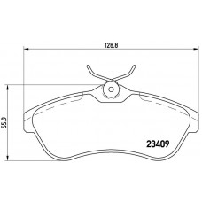 FK20294 KAISHIN Комплект гальмівних колодок дисковий гальм