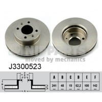J3300523 NIPPARTS Гальмівний диск