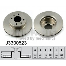 J3300523 NIPPARTS Гальмівний диск