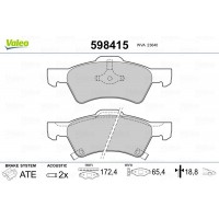 598415 VALEO КомплеК т гальмівних колодок, дискове гальмо