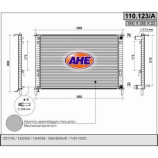 110.123/A AHE Радіатор охолодження двигуна