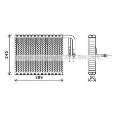 BWV402 AVA QUALITY COOLING Випарник кондиціонера