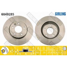 6049285 GIRLING Гальмівний диск