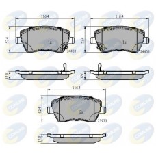 CBP3984 COMLINE Комплект гальмівних колодок дисковий гальм