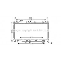 SU2110 AVA QUALITY COOLING Радіатор охолодження двигуна