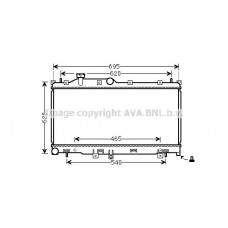 SU2110 AVA QUALITY COOLING Радіатор охолодження двигуна