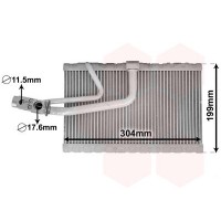 3000V641 VAN WEZEL Випарник кондиціонера