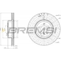 CD8479V BREMSI Гальмівний диск