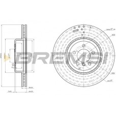 CD8479V BREMSI Гальмівний диск