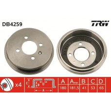 DB4259 TRW Гальмівний барабан