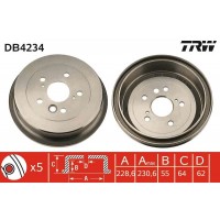 DB4234 TRW Гальмівний барабан