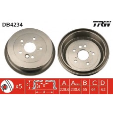 DB4234 TRW Гальмівний барабан