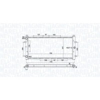 350213174600 MAGNETI MARELLI Радіатор охолодження двигуна