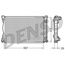 DRM02039 DENSO Радіатор охолодження двигуна