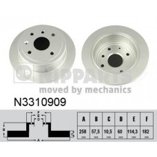 N3310909 NIPPARTS Гальмівний диск
