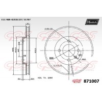 871007 MAXTECH Гальмівний диск