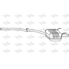 P3668 FENNO Глушник вихлопних газів кінцевий