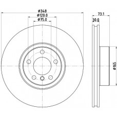 8DD 355 133-201 HELLA Гальмівний диск