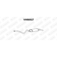 VW80027 VENEPORTE Глушник вихлопних газів кінцевий