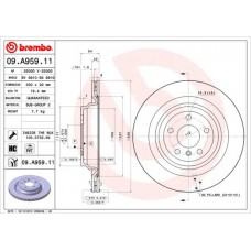 09.A959.11 BREMBO Гальмівний диск