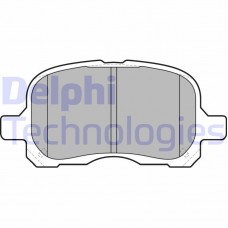 LP1302 DELPHI Комплект гальмівних колодок дисковий гальм