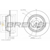 CD7770S BREMSI Гальмівний диск