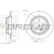 CD7770S BREMSI Гальмівний диск