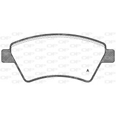 BPA0976.10 OPEN PARTS Комплект гальмівних колодок дисковий гальм