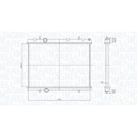 350213167800 MAGNETI MARELLI Радіатор охолодження двигуна