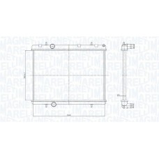 350213167800 MAGNETI MARELLI Радіатор охолодження двигуна