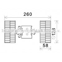 MS8645 AVA QUALITY COOLING Вентилятор салону