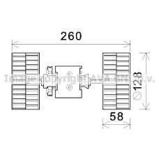 MS8645 AVA QUALITY COOLING Вентилятор салону