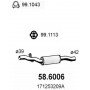 58.6006 ASSO Середній глушник вихлопних газів