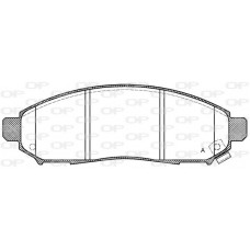 BPA1162.12 OPEN PARTS Комплект гальмівних колодок дисковий гальм