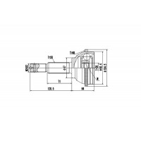 DCV818005 DYNAMATRIX Шарнирный комплект, Привідний вал