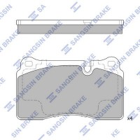 SP2235 Hi-Q КомплеК т гальмівних колодок, дискове гальмо