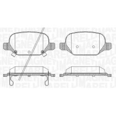 363916060689 MAGNETI MARELLI Комплект гальмівних колодок дисковий гальм