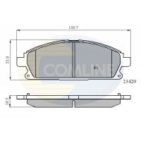 CBP0591 COMLINE КомплеК т гальмівних колодок, дискове гальмо