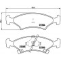 P 30 009 BREMBO Комплект гальмівних колодок дисковий гальм